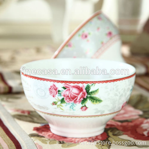 5.5 Inches Elegant Style New Bone China Japanese Porcelain Noodle Bowls